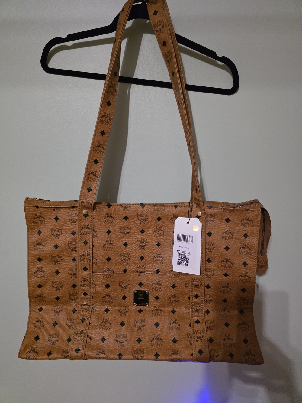 MCM tote Cognac Visetos Large Zip Tote Bag - Michael Cromer Era​